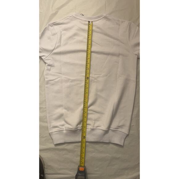 Les D.Signers Couture White Crewneck Sweatshirt Rhinestones Size: S - Excellent - Picture 10 of 15